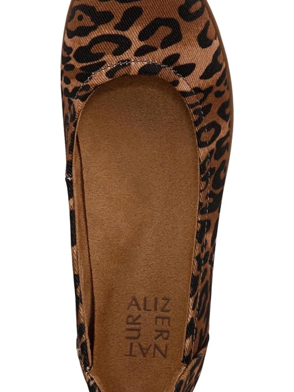 Naturalizer Women's Leopard Print Ballet Flat - Brown size 5